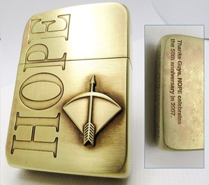 ホープ HOPE ソリッドブラス アローメタル 両面 1941レプリカ zippo ジッポ 