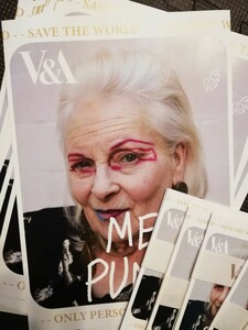 《Vivienne Westwood》V&A ミュージアム　追悼コレクション Flyer Postcard フライヤー 30枚　ポストカード60枚　計90枚大量セット