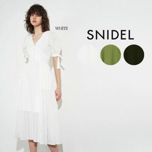 SNIDEL コットンパンチングレースワンピース　sweetコラボワンピース