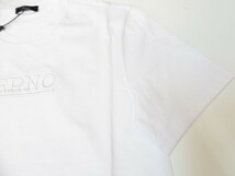 ヘルノ ＨＥＲＮＯ メンズ コットン ロゴ刺しゅう Tシャツ ホワイト 2024SS春夏新作/ JG000211U-52000-1000 ホワイト.50_画像6