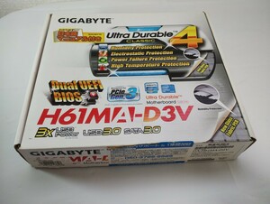 GIGABYTE GA-H61MA-D3V LGA1155 Micro ATX マザーボード　Core i5-2400S 2.50GHZ CPU付き CFD メモリ 8GB×2枚付き 送料無料 中古　