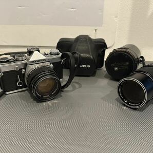 【中古】フィルム一眼レフカメラ レンズ×2 OLYMPUS オリンパス OM-1 OM SYSTEM G.ZUIKO 1:1.4 50mm/1:4 75-150mm 【札TB02】の画像1