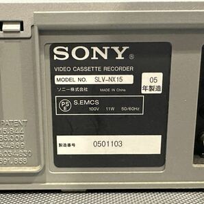 【中古】VHSビデオデッキ SONY ソニー SLV-NX15 Hi-Fi ビデオカセットレコーダー リモコン付き 映像機器 【札TB02】の画像6