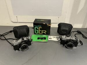 【中古】フィルムカメラ 2個セット FUJICA フジカ GER 1:28/38 コンパクト レンジファインダー 【札TB01】