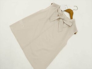 80%OFF 定価\3,500 訳あり未使用品 ロペピクニック ROPE PICNIC ノースリーブ 2Wayプルオーバーブラウス 38 ベージュ 【メール便可】