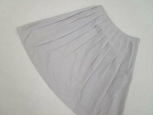  beautiful goods L planet ELLE PLANETE knee height tuck skirt 38 light gray [ mail service possible ]