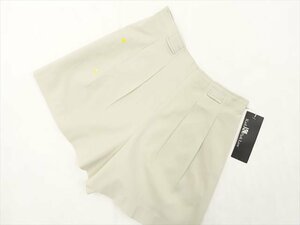 定価\10,000 訳あり未使用品 カールパークレーン KarL Park Lane ツータックキュロットパンツ 9号 ベージュ 【メール便可】