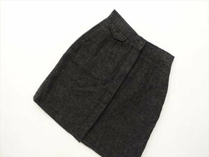  beautiful goods Ralph Lauren RALPH LAUREN knee height trapezoid skirt 7 black .