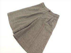  beautiful goods Vert Dense Vert Dense tweed culotte skirt SS Brown × white gold lame 