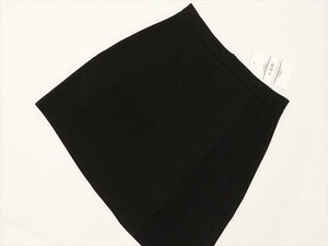 新品タグ付 火莱雅 ミニ丈 洗える台形スカート S ブラック 【メール便可】