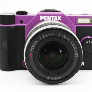 ★極上品★ ペンタックス PENTAX Q10 パープル ブラック 02 06 ダブルレンズキット 元箱付 #a394の画像3