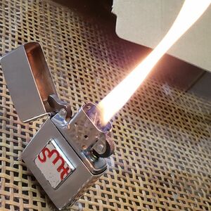 動作品 ZIPPO ジッポー oil lighter オイルライターcigarette goods タバコ 煙草 メタルプレート貼