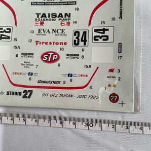 STUDIO27 スタジオ27 PORSCHE 911 GT2 STP JGTC '96 デカール シール ステッカー ポルシェ TAISAN レーシング 未開封 稀少品の画像2