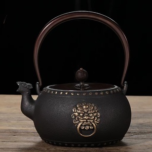 新品★ 大容量★南部鉄器 提梁壺 煎茶道具 手作り 鉄瓶 急須 茶道具 ★新品未使用★南部鉄器