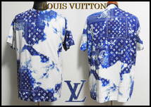 LOUIS VUITTON バンダナモノグラムTシャツ ルイヴィトン 国内正規品 青 白 メンズ S 半袖 即完売品 レア ジャケット ブルゾン ベルト_画像4