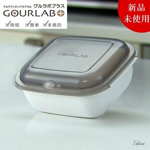 Iwatani GOURLAB+ グルラボパーソナルセット白 電子レンジ調理器具 保存容器 耐熱 レシピ付き