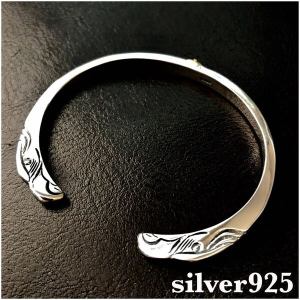 [SALE価格] silver925 金メタル 顔ブレス 高品質シルバーブレス