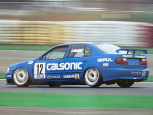  poster Calsonic making 1996 year all Japan touring car player right (JTCC) Nissan Calsonic Primera rear width star . one . unused goods 