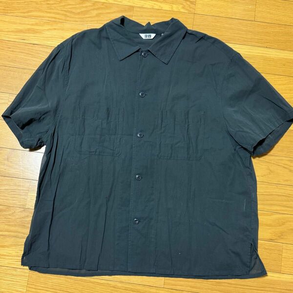 ３ＸＬ　UNIQLO シアーシャツ　ダークグレー　完売品