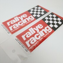 rallye racing　2枚組　ラリーレーシング　RACING ステッカー　送料込　カーステッカー　アメリカン雑貨_画像2