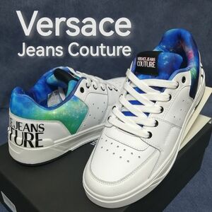★新品・メンズ★【Versace Jeans Couture】宇宙柄　白　41