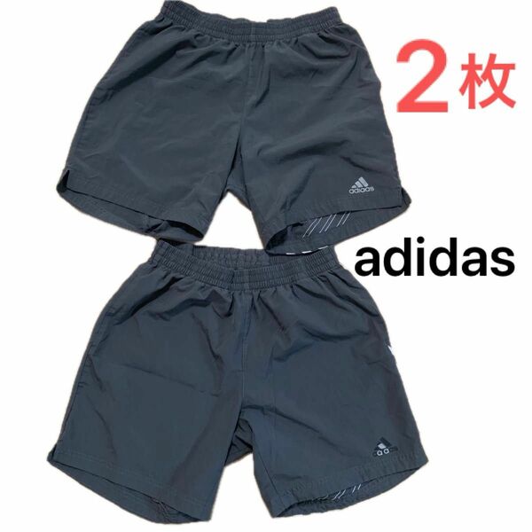 2枚セット　アディダス　adidas ショートパンツ　着用感あり！薄手！