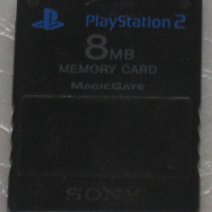 A PlayStation2 8MBメモリーカード8個とリモコン用2個の画像2