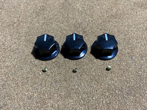 [ parts sale ]*NOBRAND*JAZZ BASS knob * minus screw type * black *PT-114