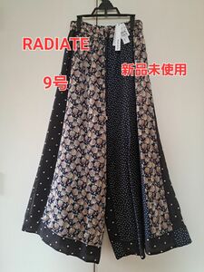 【新品未使用】RADIATE　ワイドパンツ　ドット&花柄　M