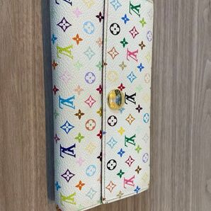 値下げ！LOUIS VUITTON マルチカラー 二つ折り長財布（リッチ）