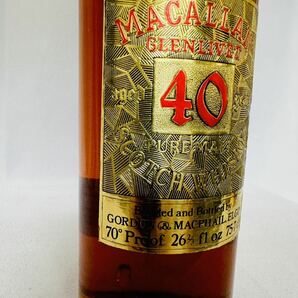【歴史的ボトル】MACALLAN 40 years GOLD LABEL マッカラン 40年 ゴールドラベル 検(18年 25年 30年 ボウモア 山崎 イチローズモルト の画像3