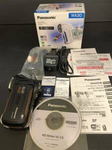 超美品 使用1回 Panasonic パナソニック デジタルムービーカメラ HX-WA30 防水デジタルムービーカメラ ビデオカメラ デジタルカメラ 耐衝撃