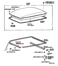 《レア・残僅か》純正品 ランクル40 FJ40 BJ40 BJ41 BJ42 BJ46 ルーフ ウェザーストリップ 1969/03 - 1984/10 LAND CRUISER シール_画像5