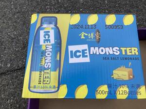 送料無料 1セット 金博家×ICE MONSTER シーソルト レモネード 500ml×12本 レモン 果汁 ジュース