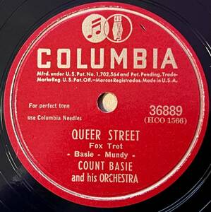 COUNT BASIE AND HIS ORCH. COLUMBIA Jivin’ Joe Jackson/ Queer Street