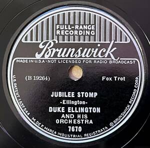 DUKE ELLINGTON w BUBBER MILEY BRUNSWICK Jubilee Stomp/ Take It Easy