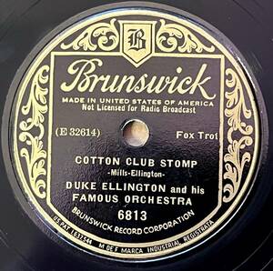 DUKE ELLINGTON AND HIS FAMOUS ORCH. BRUNSWICK Cotton Club Stomp/ Wall Street Wail CLASSICS!!!!!