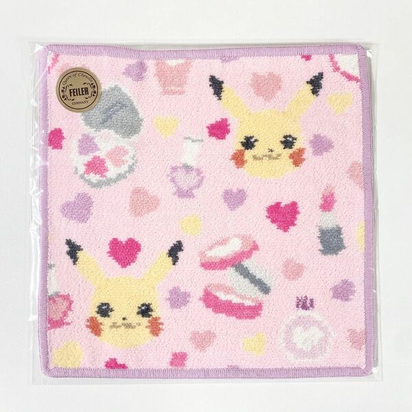 LOVERARY BY FEILER◆ポケモンラブリーコスメピカチュウ◆ハンカチ タオル◆新品◆タグシール付き