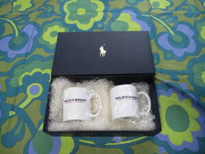  new goods / box attaching 1998 year POLO SPORT RALRH LAUREN Polo sport Ralph Lauren mug 2 piece set 