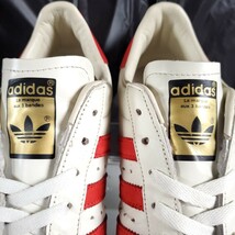 adidas 27.0 金ベロ SUPER STAR スーパースター 80s VINTAGE DX ホワイト レッド白 赤 SUPERSTAR_画像4