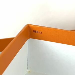 HERMES エルメス 空箱 088 43×43×17ガーデンパーティ バッグ用 鞄 BOX 空き箱 ボックス 保存箱 オレンジの画像7
