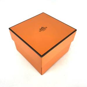 HERMES エルメス ウォッチケース 時計ケース 空箱 BOX ボックス オレンジ 2個セット 11×11×7の画像3
