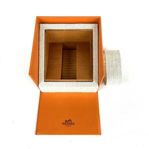 HERMES エルメス ウォッチケース 時計ケース 空箱 BOX ボックス オレンジ 2個セット 11×11×7の画像4