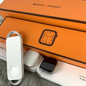 HERMES Hermes Apple часы серии 6 40mm Junk Acty беж .n принадлежности Apple Watch Series 6