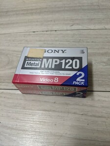  не использовался Sony VIDEO 8mm видеолента metal лента 2P6-120MP 2 шт 