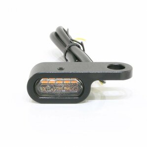 超小型 マイクロミニ LED ウインカー EH ブラックボディ クリアレンズ 車検対応 2個セット オレンジ/アンバー発光の画像3