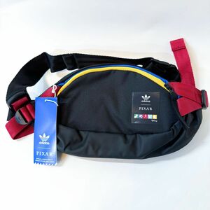 adidas アディダス ディズニー ピクサー ウエストポーチ トイストーリー ウエストバッグ ボディバッグ ナイロン 黒