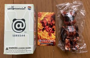 ベアブリック　ファイヤ　BE@RBRICK SERIES 44 パターン　炎　火　flame burn バーン　メディコムトイ 