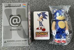 ベアブリック　ソニック・ザ・ヘッジホッグ　BE@RBRICK SERIES 46 Sonic the Hedgehog SEGA セガ　ハリネズミ　箱　カード付