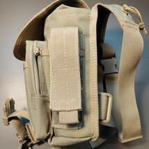 MAGFORCE マグフォース MF-0401 Thermite Waistpack KHAKI ミリタリー バッグ ウエストバッグ レッグバッグ　アウトドア ブランド サバゲー_画像5